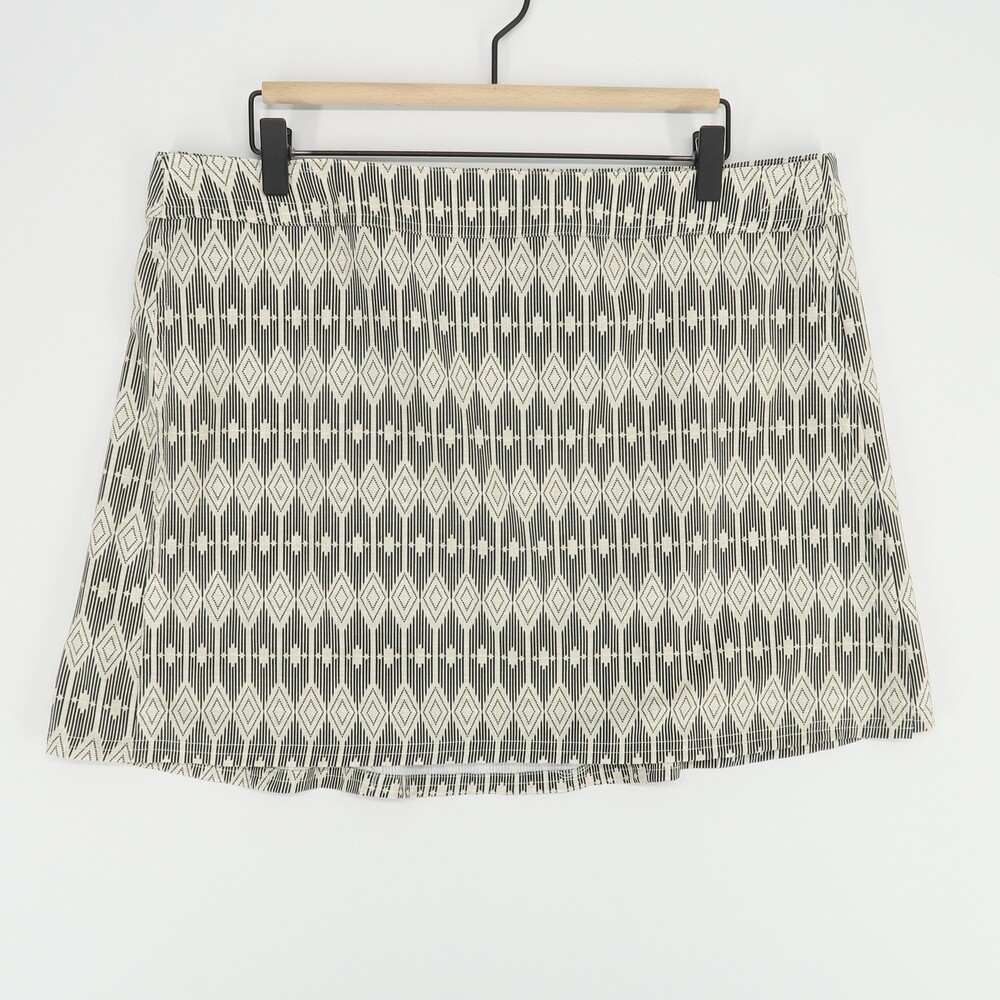 RipSkirt‎ Hawaii Wrap Skirt Womens XL Tan Geometric Quick Dry Beach Cover Up